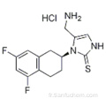 2H-Imidazole-2-thione, 5- (aminométhyl) -1 - [(2S) -5,7-difluoro-1,2,3,4-tétrahydro-2-naphtalényl] -1,3-dihydro-, chlorhydrate (1: 1) CAS 170151-24-3